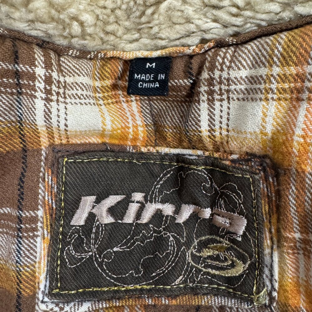 Men Warm Jacket Barn Coat Kirra Brown Fleece Collar Flannel Lining 7 Pockets M - Picture 7 of 11